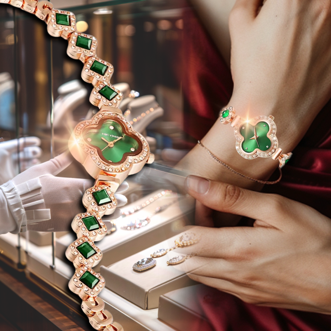 RELOJ CLASICO ELEGANTE PARA DAMA: Resalta tu estilo con brillo y sofisticación