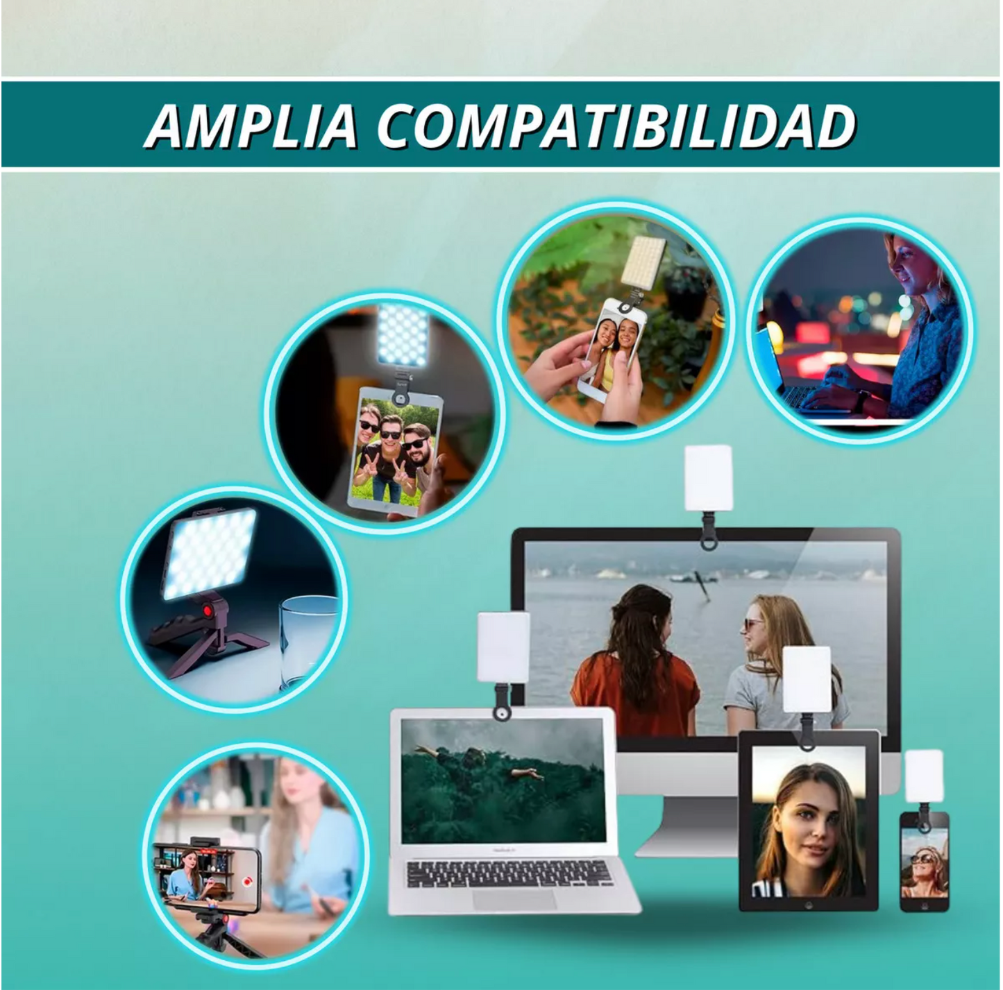 PANEL LUZ LED SELFIE: Ilumina cada toma y destaca en cada selfie