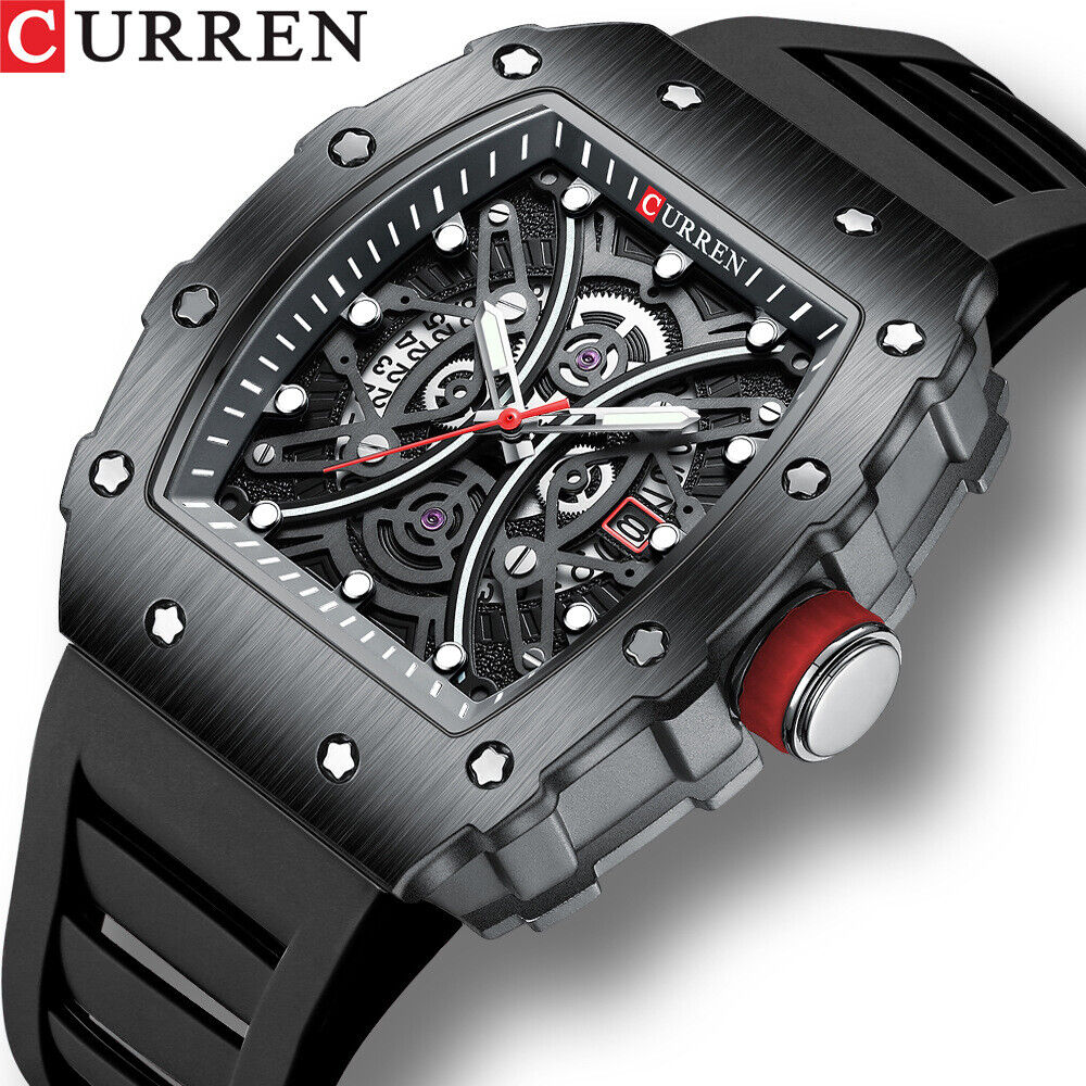 RELOJ CURREN ELEGANCIA Y ESTILO  MASCULINO: Diseño Deportivo con Calendario y Manecillas Luminosas