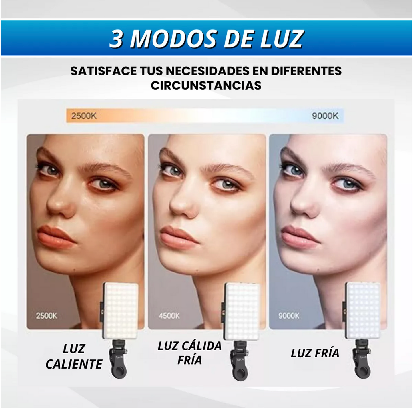 PANEL LUZ LED SELFIE: Ilumina cada toma y destaca en cada selfie