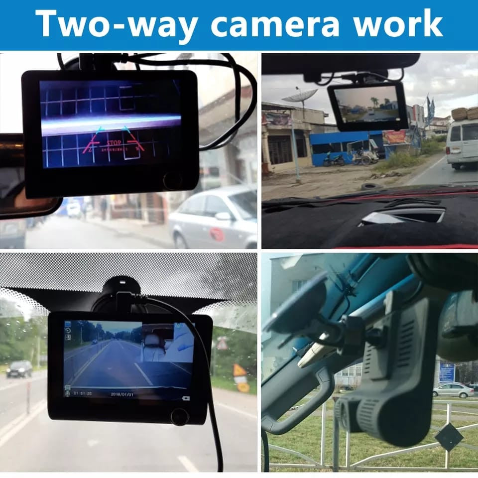 CAMARA DVR PARA CARRO 3 EN 1: Se instala en minutos, protege para siempre