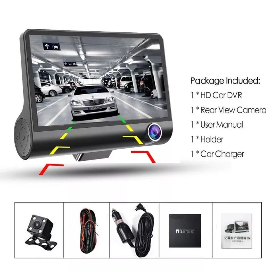 CAMARA DVR PARA CARRO 3 EN 1: Se instala en minutos, protege para siempre