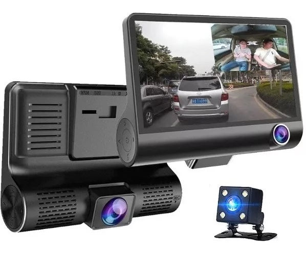 CAMARA DVR PARA CARRO 3 EN 1: Se instala en minutos, protege para siempre