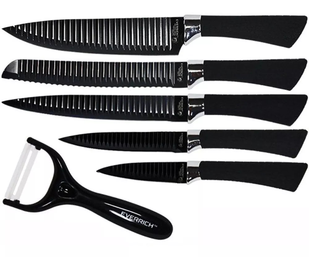 SET DE CUCHILLOS: Para cortes impecables y elegantes.