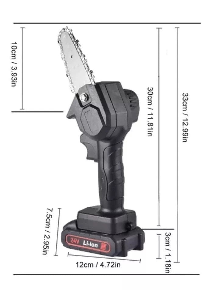 Mini Motosierra Eléctrica De Mano - Potencia de corte en la palma de tu mano