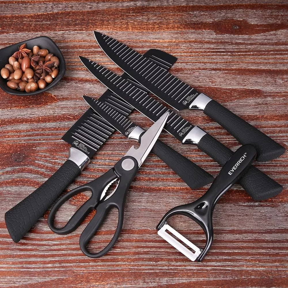 SET DE CUCHILLOS: Para cortes impecables y elegantes.