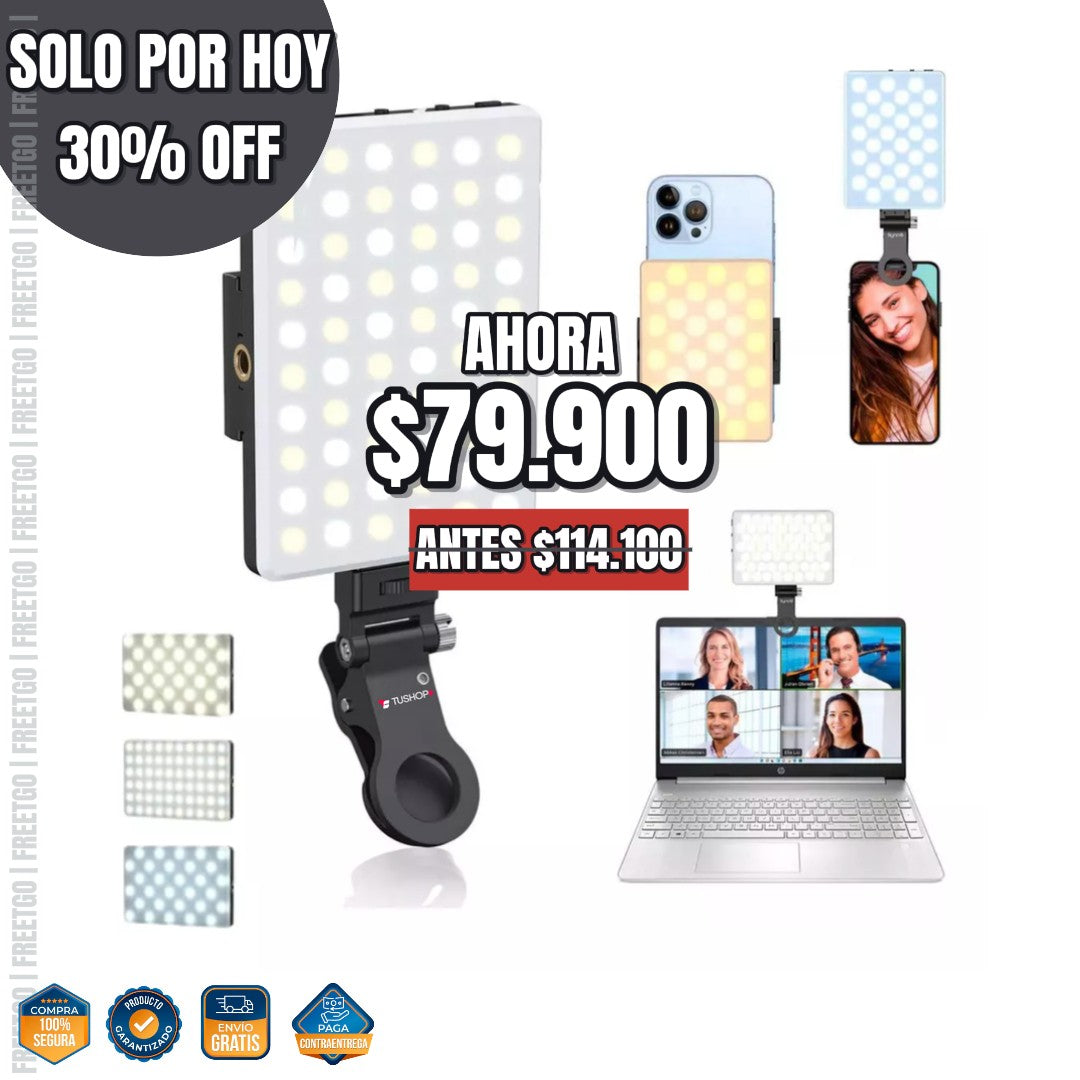 PANEL LUZ LED SELFIE: Ilumina cada toma y destaca en cada selfie