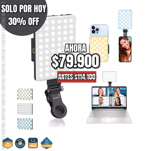 PANEL LUZ LED SELFIE: Ilumina cada toma y destaca en cada selfie